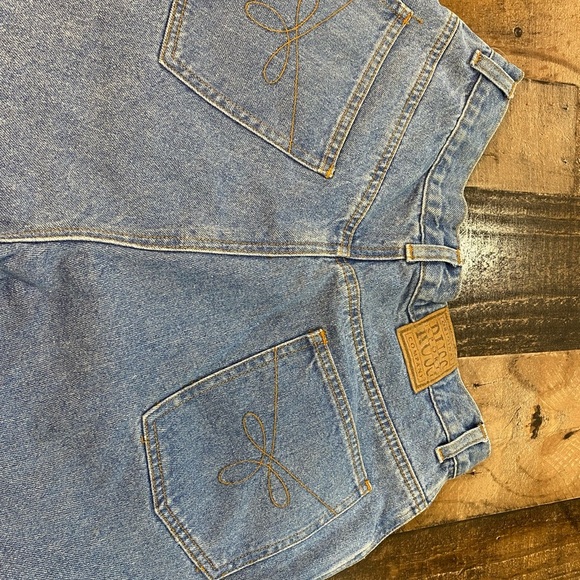 Russ Original Sport Co. Women’s Size 12  Classic Blue Denim Jeans Wide Leg - Picture 11 of 13